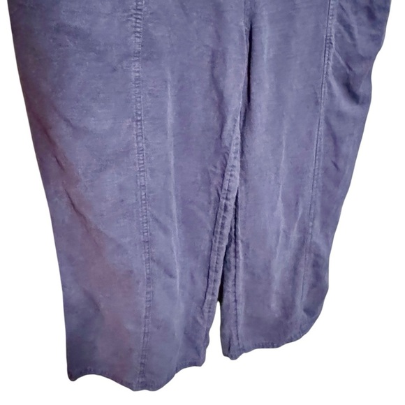 NICOLE MILLER NY Linen Wide Leg Lagenlook Relaxed Fit Navy Blue Jumpsuit Size 10 - Picture 4 of 10